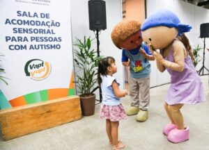 Sala sensorial do Vapt Vupt de Messejana oferece inclusão social do autismo. (Foto: Divulgação/Grupo Marquise)