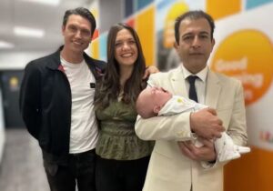 Bebê nasce duas vezes e mãe é curada de câncer raro após cirurgia