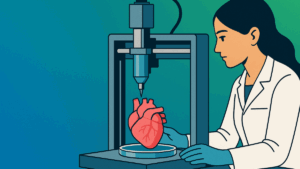 Bioimpressão para a cura sendo utilizada em laboratório